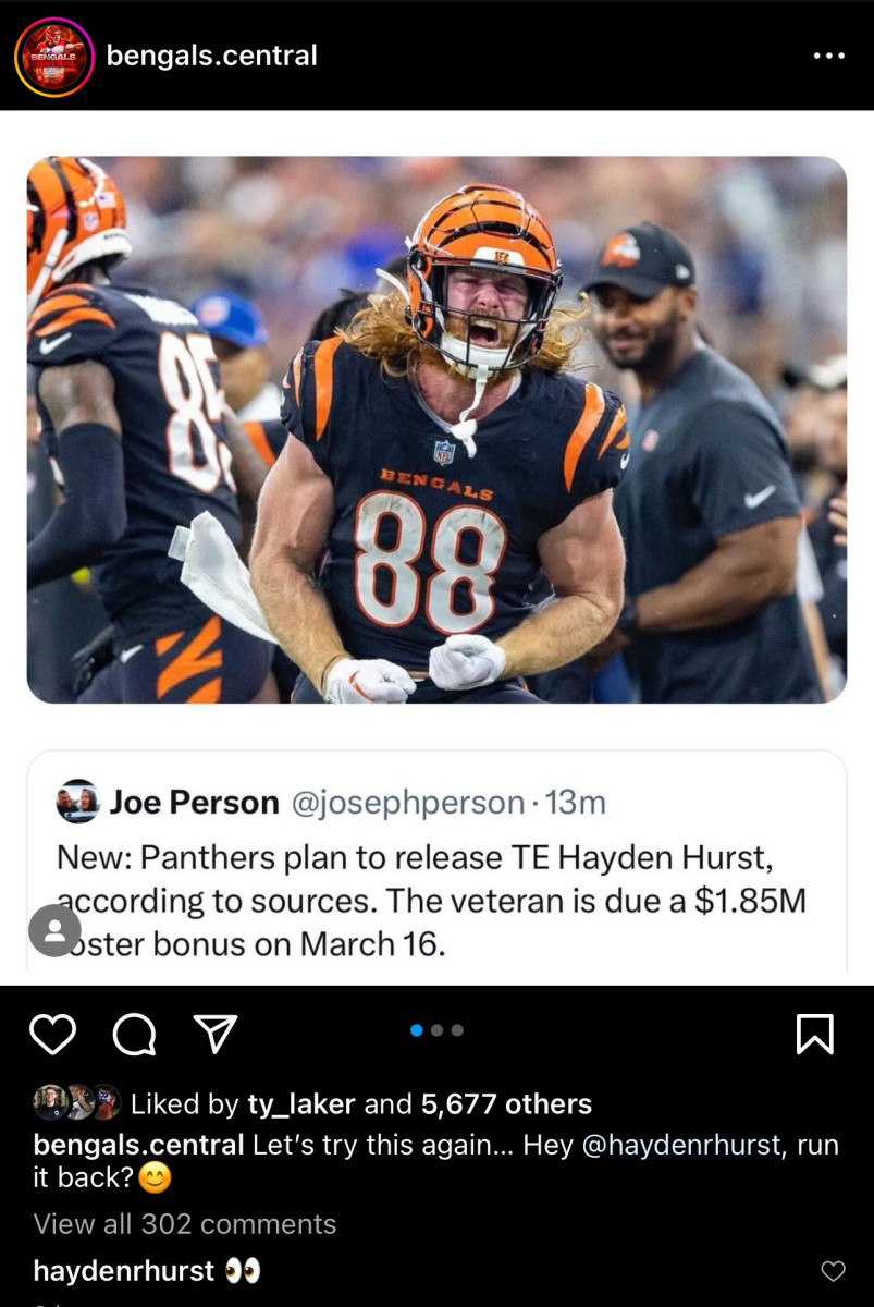 Courtesy of Bengals.Central